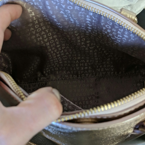 NWT Kate Spade Mini Reiley Rose Gold Purse - Picture 6 of 8